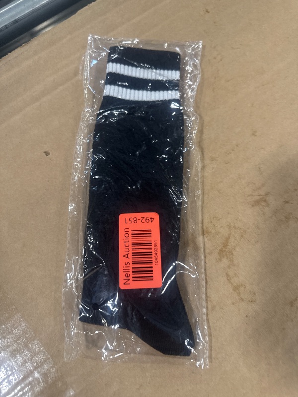 Photo 1 of ***ONLY THE STOCKINGS ***Soccer Shin Guards for Youth Kids Toddler, Upgraded Double Straps & Thicker, More Stable Protected Soccer Equipment - Football Gear for 3-5-7 4-6-8-10-12-14 Years Old Child Teens Boys Girls (Black, M)