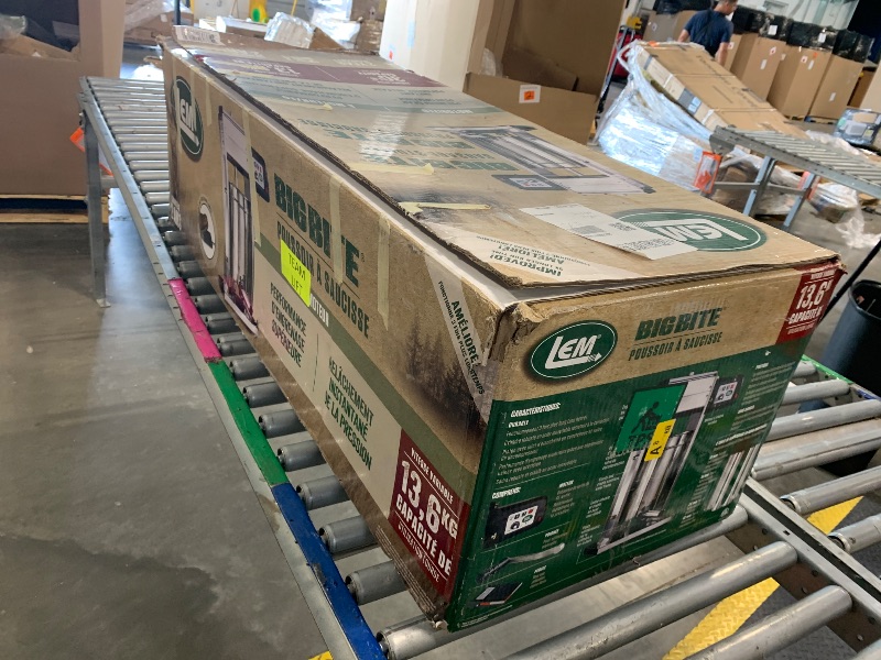 Photo 1 of ****SOLD FOR PARTS****LEM Products Big Bite Motorized 30 Pound Capacity Stainless Steel Sausage Stuffer with Removable Cylinder, 0.5 HP
