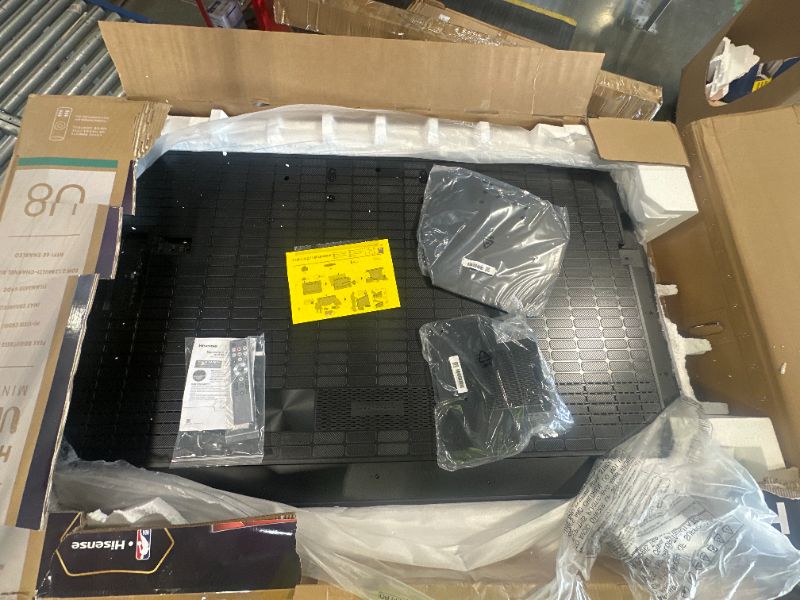 Photo 1 of [FACTORY SEALED, ONLY OPENED AT NELLIS FOR INSPECTION] Hisense 75-Inch Class U8 Series Mini-LED ULED 4K UHD Google Smart TV (75U8N) - QLED, Dolby Vision IQ, Dolby Atmos, Full Array Local Dimming Pro, 144Hz Game Mode Pro, Alexa Compatibility