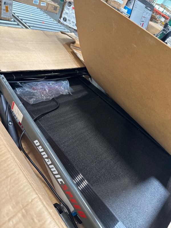 Photo 1 of **Missing security key magnet***SereneLife Folding Treadmill - Foldable Home Fitness Equipment with LCD for Walking & Running, 6 MPH Speed, 1HP Motor, Cardio Machine, 4 Manual Incline Levels, 12 Programs, Bluetooth, 265lbs Capacity. 