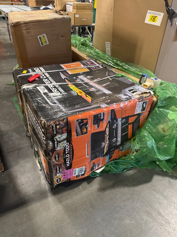 Photo 1 of ** FOR PARTS ***
Blackstone 1962 Air Fryer Combo & Two Burners Stainless Steel Gas Hood, Wheels, Two Side Shelf – Heavy Duty Outdoor Griddle Station for Backyard, Patio, 28 inch Black          