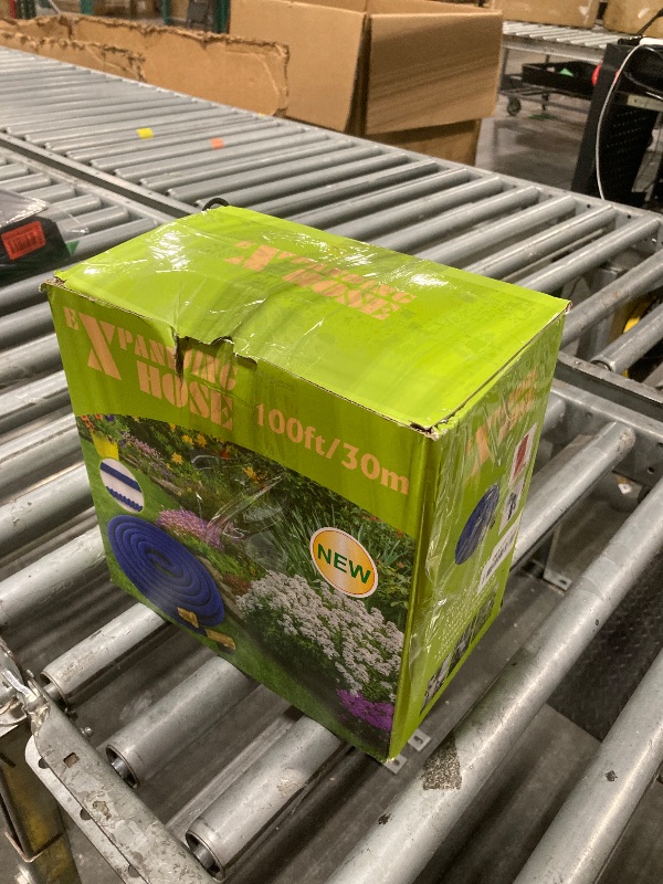 Photo 1 of 100 ft Flexible Garden Hose, Ultra Lightweight Kink Free Water Hose 100ft, 10 Pattern Spray Nozzle, Leak-Proof Solid Brass Fittings, High-Density Outer Fabric & Enhanced Durable Inner Core
