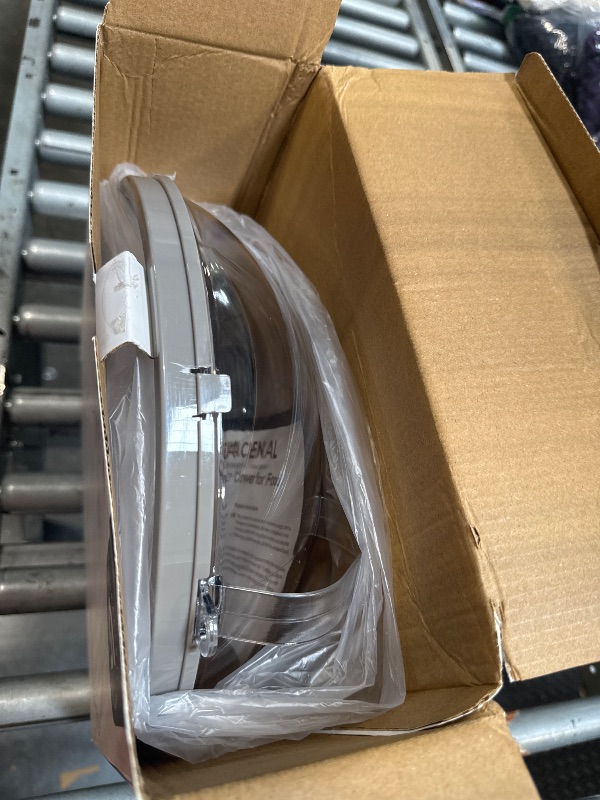 Photo 1 of 12 Inch Microwave Splatter Cover, Upgraded Microwave Cover for Food with Water Steamer, Integrated Handle, Splatter Guard, Cookware Lid, House Warming Gifts New Home, Grey