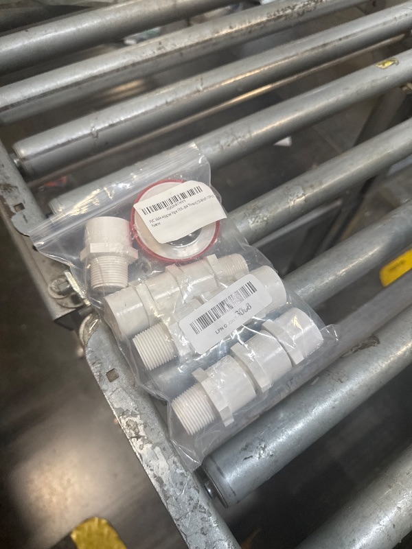 Photo 1 of 10Pcs White PVC Pipe Fittings - 3/4 NPT Male Thread Adapter, Sch40 PVC Pipe Coupling, Socket x NPT Male