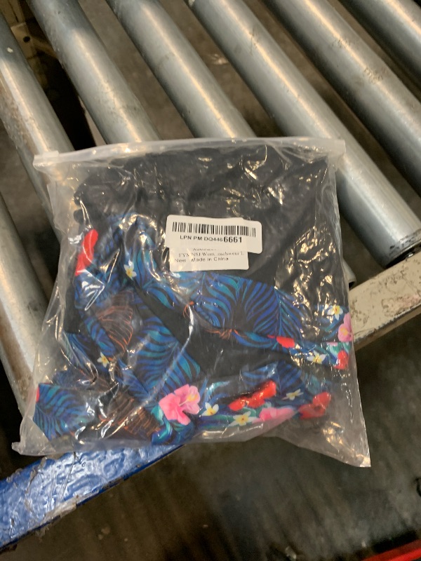 Photo 1 of FYMNSI Womens Short Sleeve Rash Guard Zipper Boyleg Rashguard Swimsuit Wetsuit Sun Protection SPF Sports Surfing Swimwear Bathing Suits One Piece Floral Printed Swim Shirts Monokini Beachwear L