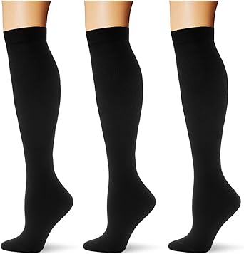 Photo 1 of (3 pairs) Compression Socks 20-30 mmHg Long Knee High Socks for Women Men Support Athletic Travel Daily Wear