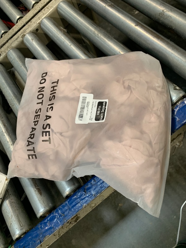 Photo 1 of 100 Packs Gauze Cheesecloth Napkins 17 x 17 Inch Dinner Napkin with Wrinkled Soft Cotton Cloth Napkins Rustic Decorative Napkins for Weddings Party Baby Shower Home (Pink)