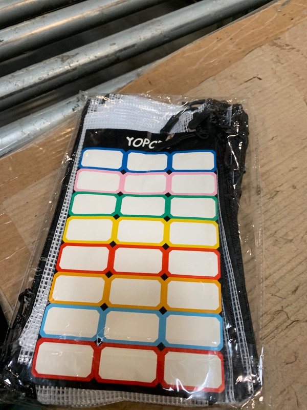 Photo 1 of **MISSING PARTS*** 24pcs Mesh Zipper Pouch Bags 9.3 x 4.7 Inches, Black Small Clear Pouches Bulk, Travel Cosmetics Organization, Classroom and Office Supplies