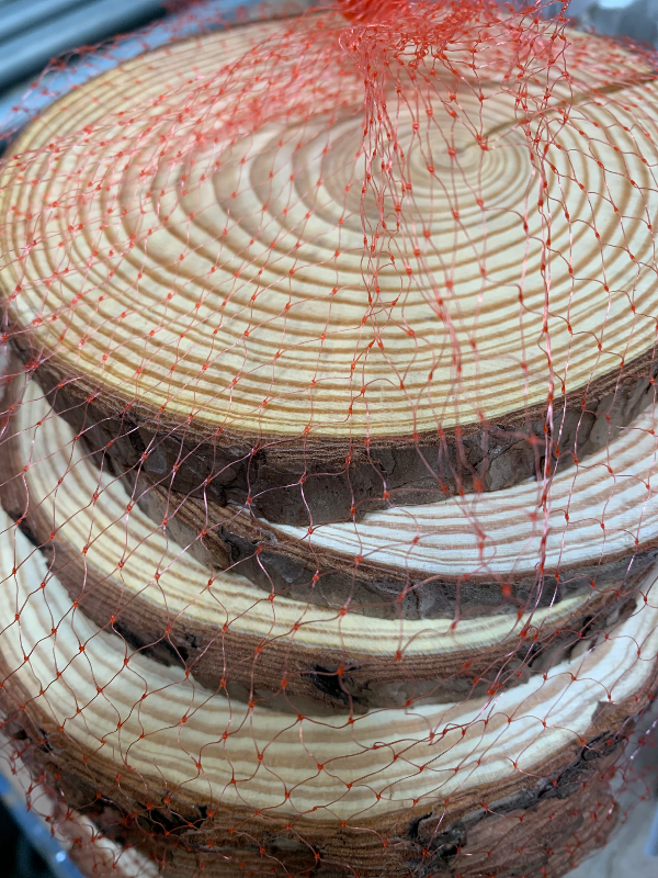 Photo 1 of **PIECES BROKEN**MISSING PARTS**HAKZEON 14 PCS 6-7 Inches Natural Wood Slices, 3/5 Inches Thick Wood Rounds with Bark, Unfinished Wooden Discs for Crafts Rustic Wedding Ornaments, DIY Arts Christmas Home Decor