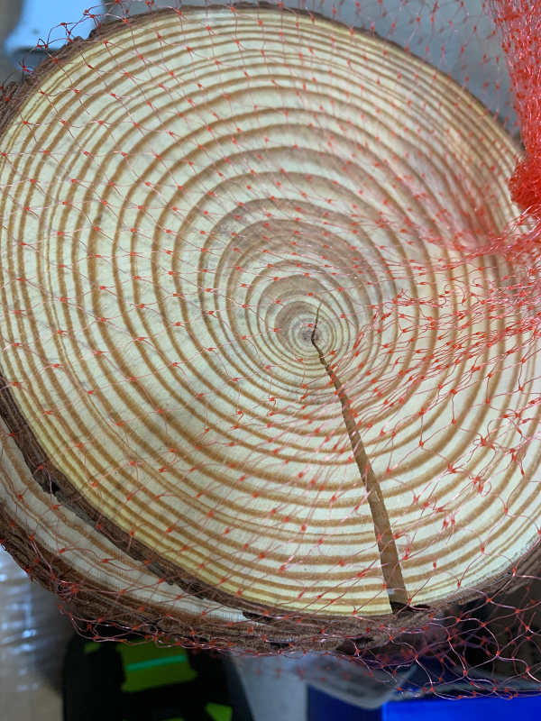 Photo 1 of **PIECES BROKEN**MISSING PARTS**HAKZEON 14 PCS 6-7 Inches Natural Wood Slices, 3/5 Inches Thick Wood Rounds with Bark, Unfinished Wooden Discs for Crafts Rustic Wedding Ornaments, DIY Arts Christmas Home Decor