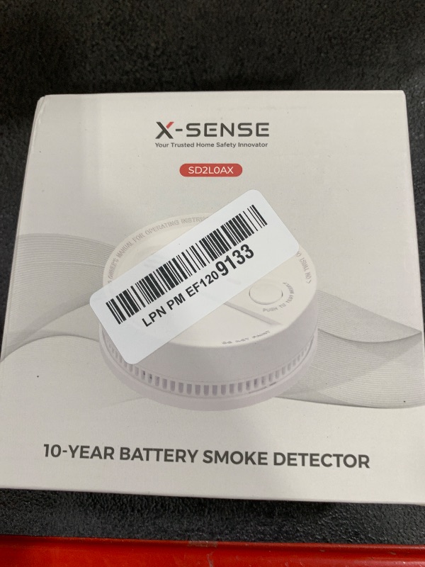 Photo 1 of X-Sense  Detector, 10-Year Battery Smoke Fire Alarm with Photoelectric Sensor, LED Indicator & Silence Button, 1-Pack