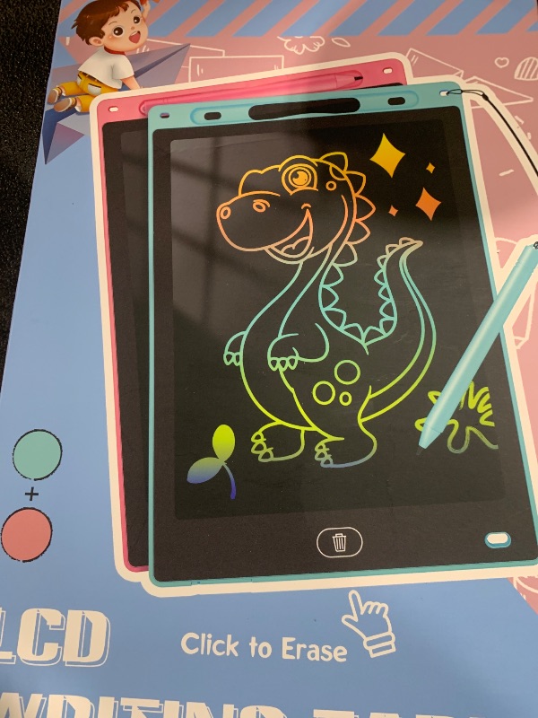 Photo 1 of KTEBO 2 Pack 10 Inch LCD Writing Tablet for Kids, Electronic Drawing Pad and Doodle Board for Ages 3-8, Birthday and Christmas Gifts for Boys and Girls (Pink & Blue)
