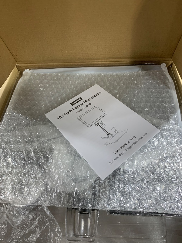 Photo 1 of Hayve DM12 10.1'' HDMI Digital Microscope, 2000X Coin Microscope with IPS Screen, 20MP Soldering Microscope for Electronics with 10.4'' Longer Stand,Compatible with PC/TV,32GB