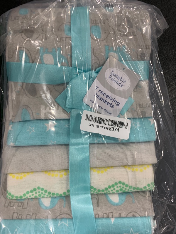 Photo 1 of Luvable Friends Unisex Baby Cotton Flannel Receiving Blankets, Abc 7-Pack, One Size