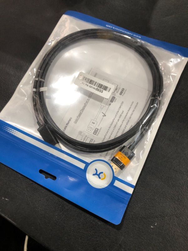 Photo 1 of Cable Matters Unidirectional DisplayPort to HDMI Cable - 10ft, Gold-Plated DP to HDMI Cable, Display Port to HDTV/Monitor/Projector Conversion Cord