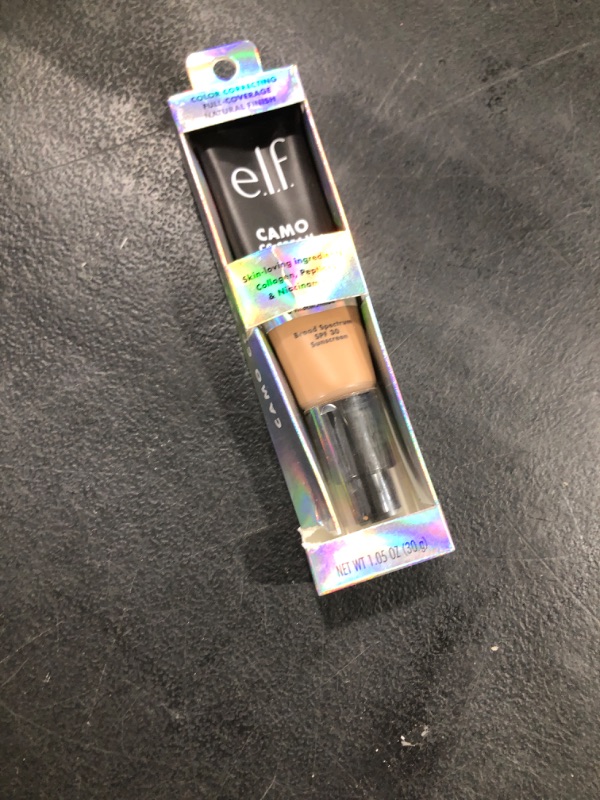 Photo 1 of e.l.f. Camo CC Cream, SPF 30 Color-Correcting Medium-To-Full Coverage Face Foundation, Delivers An Airbrushed Finish, Vegan & Cruelty-Free, Tan 450 N