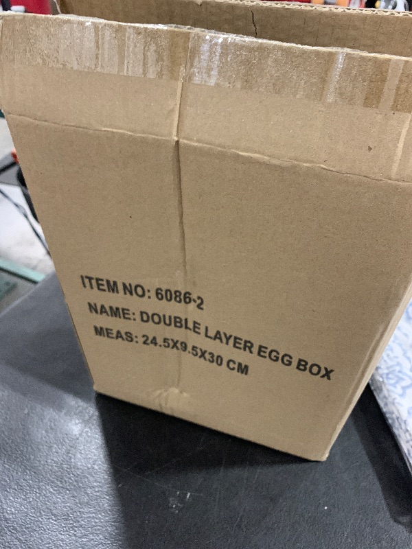 Photo 1 of Flexzion 36 Egg Holder for Refrigerator - Egg Roller for Refrigerator, 2-Tier Automatic Egg Dispenser for Refrigerator Roll Down Egg Fridge Organizer, Stackable Clear Container Egg Storage Box