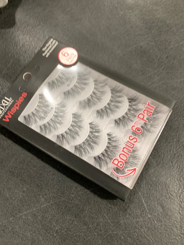 Photo 1 of Ardell Wispies False Eyelashes 113 - Natural Wispy Lashes, Lightweight Reusable Strip Lashes, 6 Pairs, 1 Pack