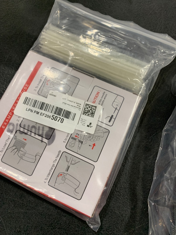 Photo 1 of 2001 Pieces Stitch Tagging Gun Kit for Clothing Standard Retail Price Tag Attacher Gun Kit with 2000pcs Bars Fasteners Clothes Garment Tag Attachment for Shops Retailers Warehouse Sale(Red, Black)