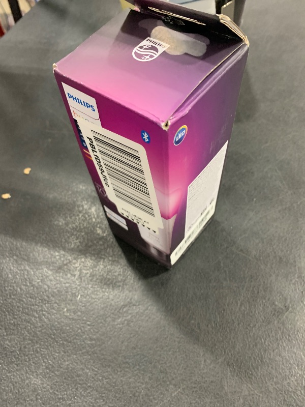 Photo 1 of Philips Hue Smart 100W A21 LED Bulb - White and Color Ambiance Color-Changing Light - 1 Pack - 1600LM - E26 - Indoor - Control with Hue App - Works with Alexa, Google Assistant and Apple Homekit