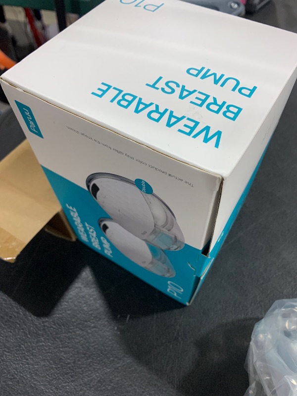 Photo 1 of Paruu P10 Hands Free Breast Pump Wearable, 338mmHg Strong Suction, Low Noise, 4 Modes & 9 Levels, Electric Breast Pump Portable, Smart Display, 19/21/24/28mm Insert/Flange, 2 Pack (White)