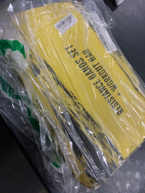Photo 1 of Long Resistance Bands for Working Out - Pull Up Assistance Bands Resistance Bands with Handles, Door Anchor - Stretch Bands for Exercise Bands Resistance Bands Set (Black Set with Bar)