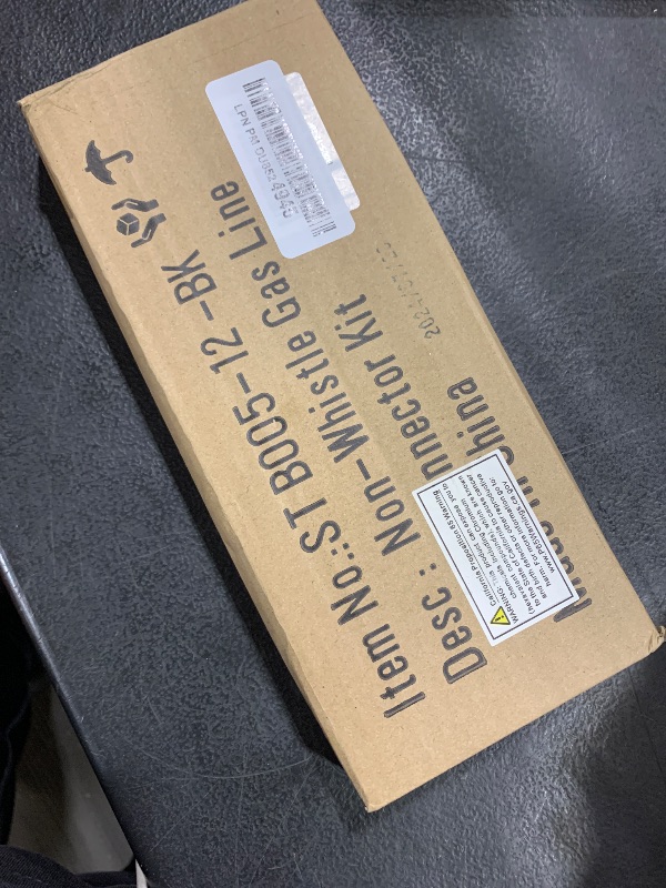 Photo 1 of Stanbroil 1/2" OD x 3/8" ID 12" Non-Whistle Flexible Flex Gas Line Connector Kit for NG or LP Fire Pit and Fireplace