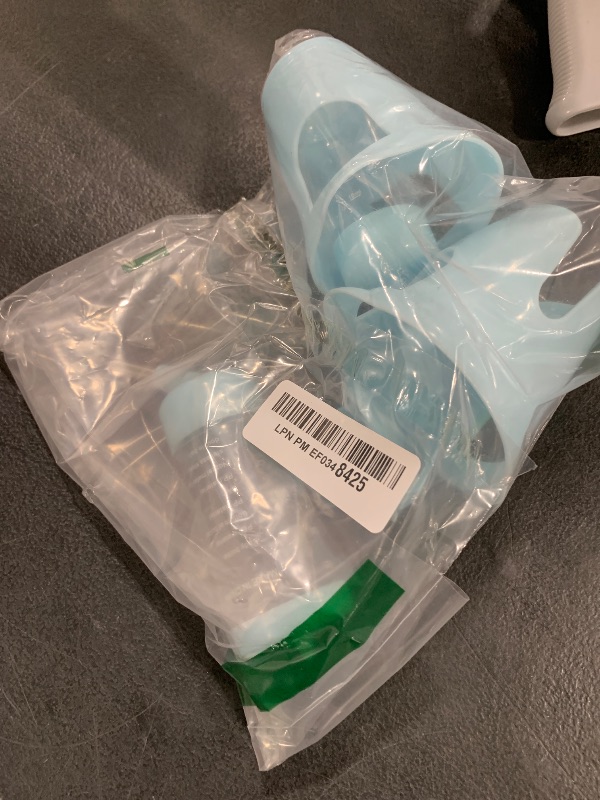 Photo 1 of Blue Hamster Water Bottle with Stand Water Bottle with Food Container Base Automatic Bottle Dispenser for Dwarf Hamster Gerbil Small Animals