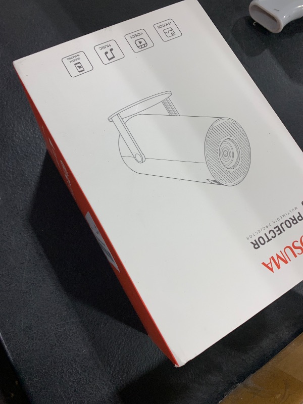 Photo 1 of Mini Projector, Support 4K 1080P Portable Projector with Dual Band WIFI6 5G Wireless 5.2 Bluetooth Android 11, 200 ANSI Lumens, 180° Rotatable, Auto Keystone Correction,35"-130" Screen Video Projector
