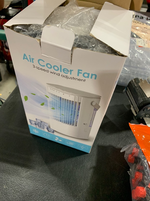 Photo 1 of Portable Air Conditioners, 4-in-1 Mini Air Conditioner, Small Air Conditioner with 1000ml Water Tank, 3 Speeds, Adjustable Wind Direction, 7 Color Lights, Suitable for Offices, Bedrooms, Camping