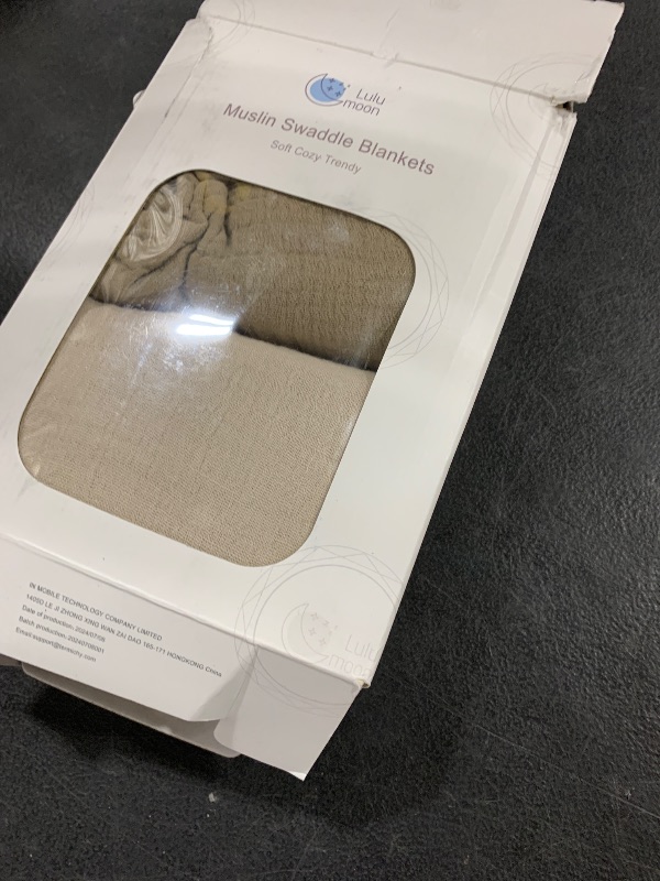 Photo 1 of lulumoon Baby Swaddle Blankets - Cotton Swaddle Blanket Soft Receiving Blanket for Baby Neutral 2Pack (Olivia)