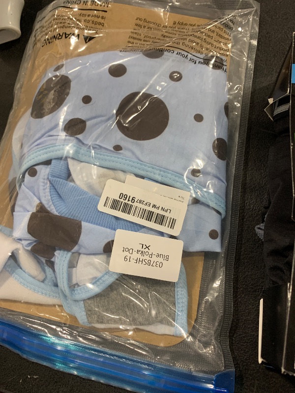 Photo 1 of Kuoser Dog Surgery Recovery Suit, Anti Licking Pet Surgical Suit for Dogs Male Neuter, Female Dog Surgery Suit for Spay Subsititute E-Collar Cone, Dogs Body Suits After Surgery Blue Polka Dot XL