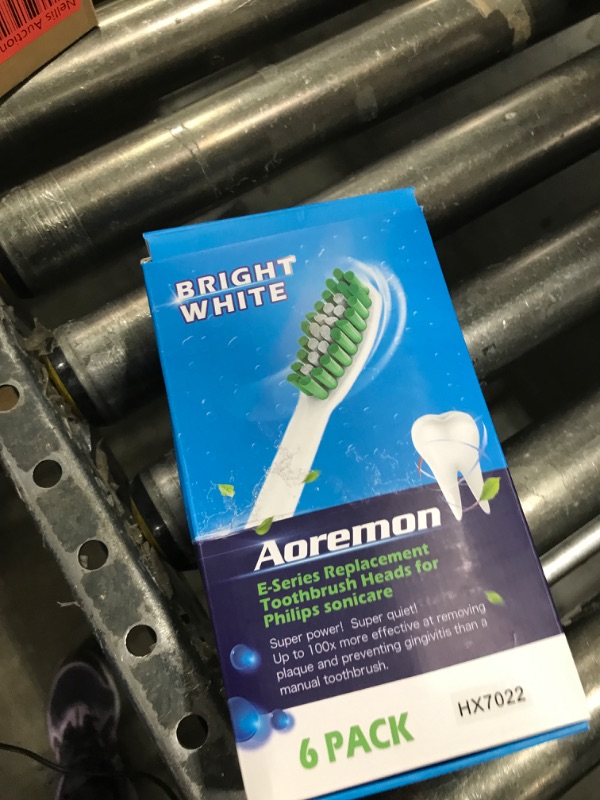 Photo 1 of Aoremon Replacement Toothbrush Heads for Philips Sonicare E-Series Essence HX7022/66 and other Screw-on Electric Toothbrush Model, 6 Pack