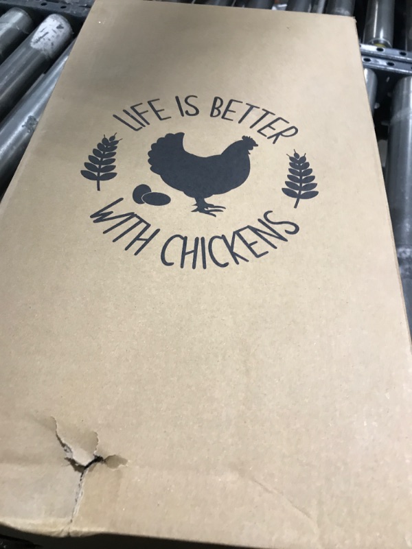 Photo 1 of ?Tgeyd Chicken Feeder and Chicken Waterer Set (3 Gallon/26 Pounds) - Hanging Automatic Chicken Feeder No Waste - Chicken Coop Accessories - Poultry Waterer