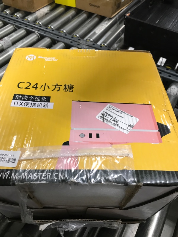 Photo 1 of Mechanic Master Cool Cube Series C24 Mini-ITX Case/Alumium/Steel/GPU Length Within 245mm, SFX/L PSU Computer Case (Sakura Pink)