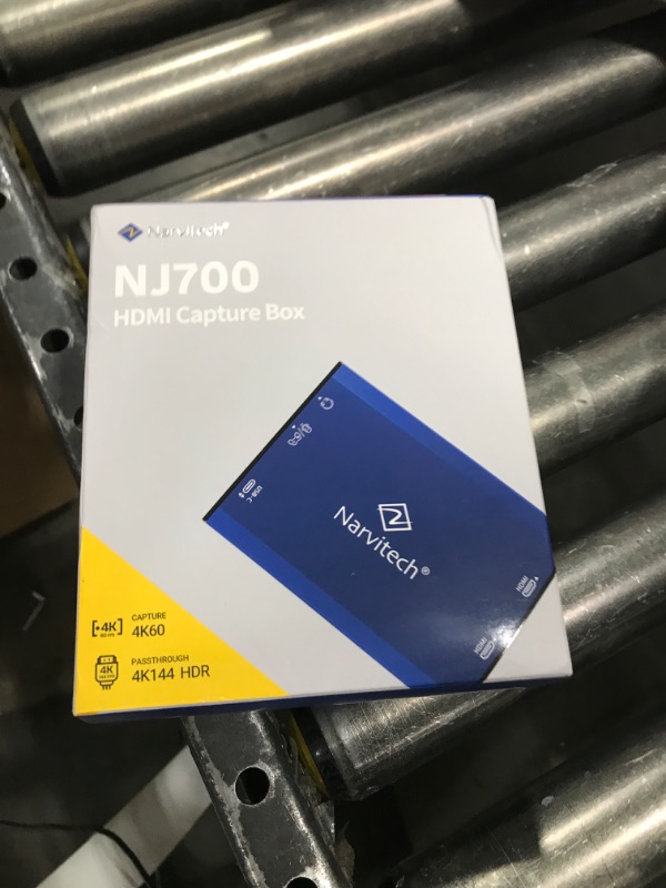 Photo 1 of Narvitech NJ700, 4K External Capture Card with HDMI 2.1. 4K144/2K144/HD240 Passthrough, Stream and Record in 4K144 with Ultra-Low Latency on PS5, Xbox X/S, in OBS and More, on PC and Mac.