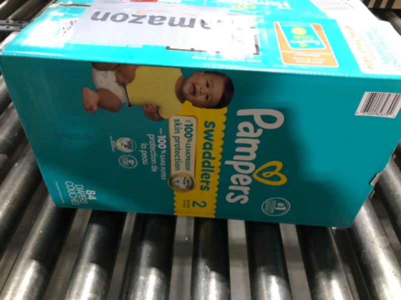 Photo 1 of Pampers Baby Diapers - Swaddlers - Size 2, 84 Count, Ultra Absorbent Disposable Infant Diaper