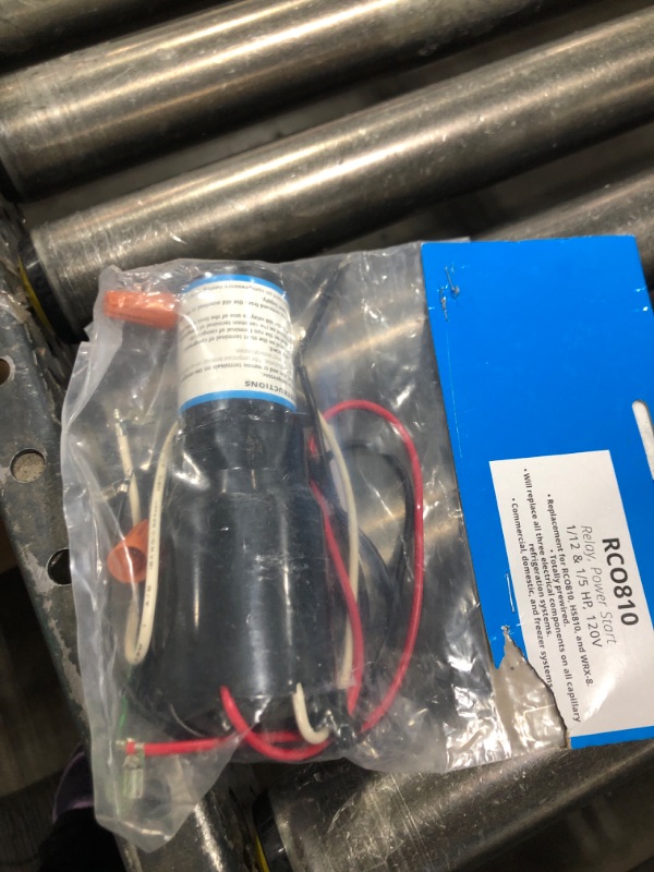 Photo 1 of RCO810 3 n' 1 Start Hard Start Kit Compatible with Supco Refrigerator Freezers Relay Capacitor Overload 1/12-1/5 HP 110-125VAC Replaces TJ90RCO810 AP4503019 ERP810 HS8 HS810 RC100