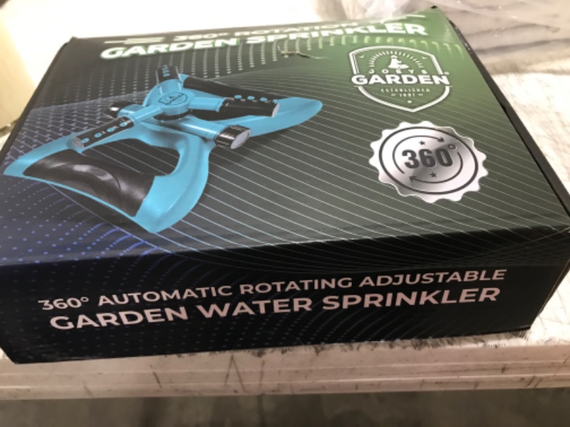Photo 1 of Joeys Sprinkler for Yard, Rotating Garden Sprinkler for Large Area Coverage, Lawn and Yard Sprinklers (Green)