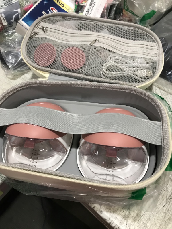 Photo 1 of Momcozy Breast Pump Hospital-Grade, Hands Free Breast Pump App with Leak-Proof DoubleFit Flange, Personalized Multi-Modes & 15 Levels, 2 Count