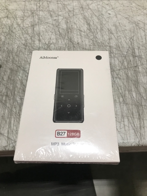 Photo 1 of 128GB MP3 Player with Bluetooth 5.2, AiMoonsa Music Player with Built-in HD Speaker, FM Radio, Voice Recorder, HiFi Sound, E-Book, Earphones Included