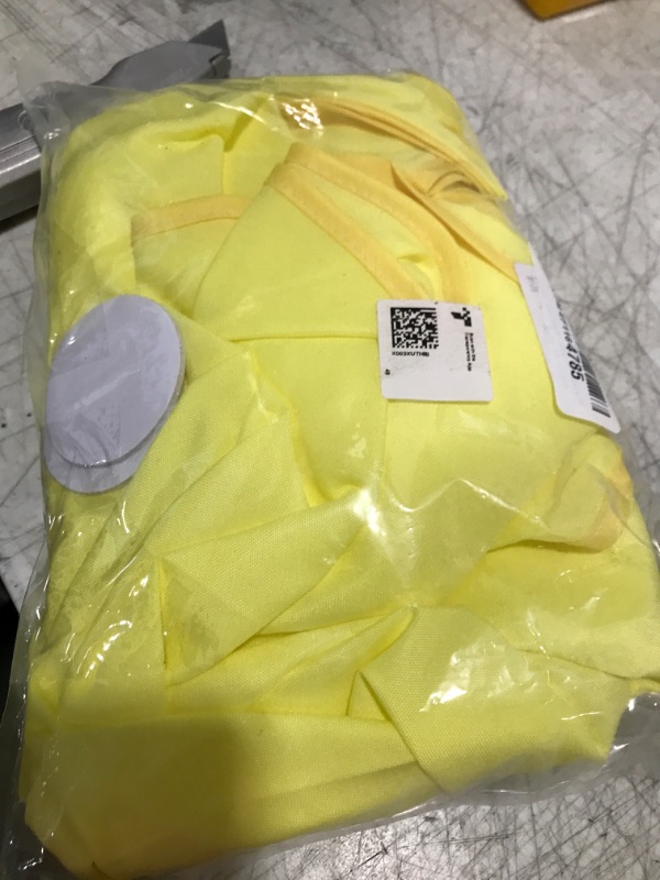 Photo 1 of BYDOLL Table Cloth Round 60 Inch Tablecloth Fits Max50 Inch Diameter Top,Yellow Washable Outdoor Winkle and Stain Resistant Spillproof Polyester Tablecloths for Round Tables Party Cover