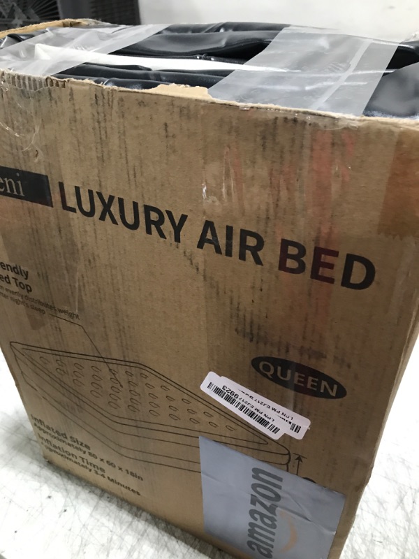 Photo 1 of OhGeni Queen Air Mattress with Built in Pump, 18 Raised Comfort Inflatable Mattress, Quiet Surface Portable Blow Up Mattress, Air Bed for Home and Guest, Colchone Inflable, 650 lbs Max