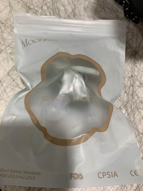 Photo 1 of Moonkie Pacifiers Set of 2 | One-Piece Design Baby Pacifier with Large Air Holes | BPA-Free Safe Silicone Soother | 0-6 Months