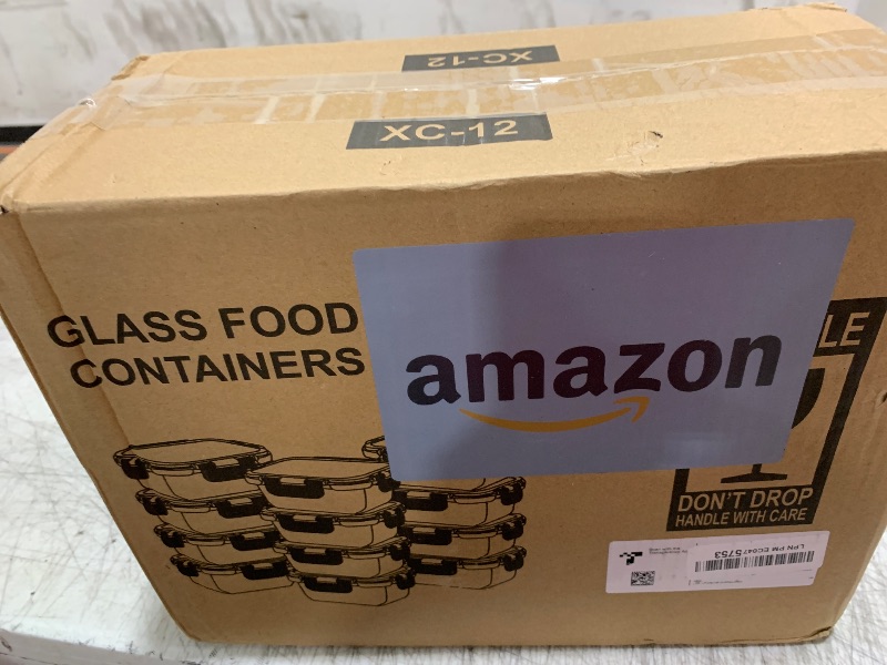 Photo 1 of GULFLIN Small Glass Food Storage Containers 12 Pack-12oz Glass Containers with Lids for Meal Prep, Food Storage, Freezer to Microwave Safe, Air-Tight, Leak-Proof, Pink Set