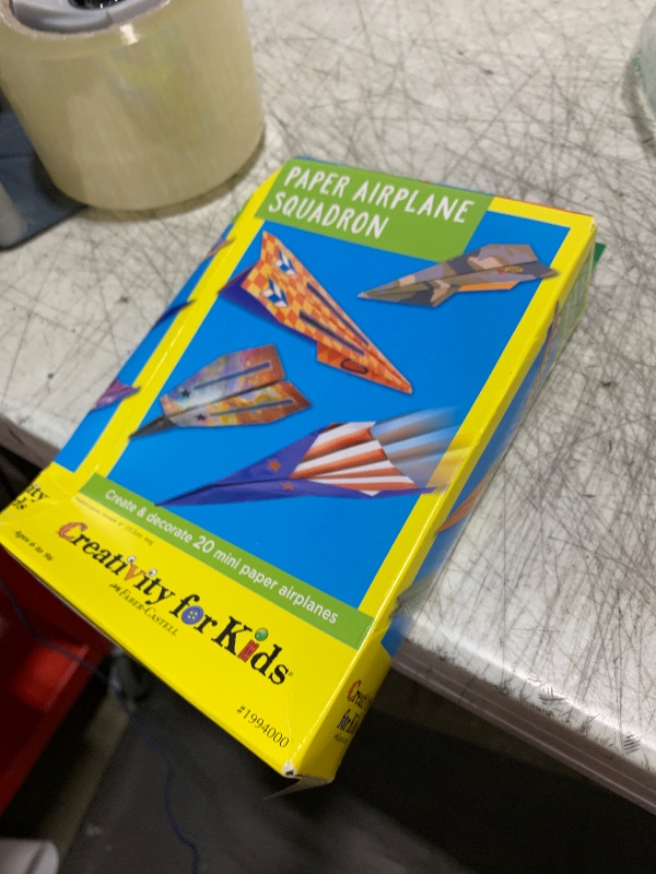 Photo 1 of Creativity for Kids Paper Airplane Squadron - Create 20 Paper Airplanes, Crafts for Boys and Girls, Stocking Stuffers and Gift for Boys, Kids Activities for Ages 6-8+