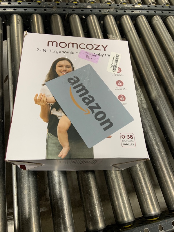 Photo 1 of Momcozy Baby Carrier with Hip Seat, 2-in-1 Forward-Facing Carry for Active Babies, Detachable Hands-Free Carrier up to 44lbs, Breathable Infant Carrier Fits Waist Sizes up to 47 Inches, AirMesh Grey