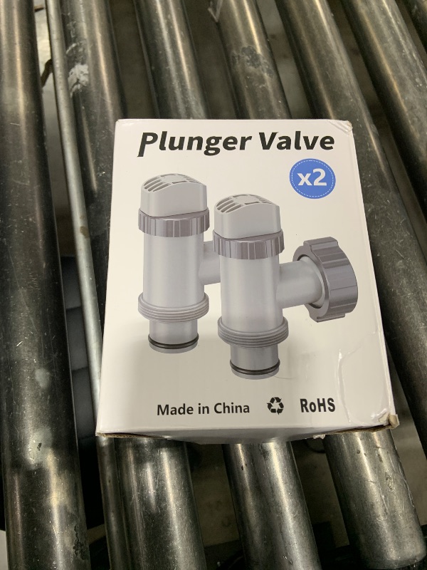 Photo 1 of SHAPON Plunger Valve Compatible with Intex Pool Parts and Accessories, On/Off Plunger Valve Replacement for Above Ground Swimming Pool and Pool Filter Pump (2 Pack)