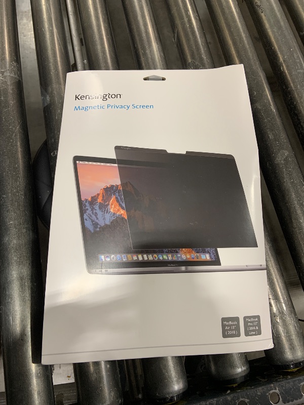 Photo 1 of Kensington MP13 Magnetic Macbook Pro Privacy Screen for 13 inch (2016-2022, M1, M2)/ Macbook Air 13 inch (2018-2021, M1), Removable Laptop Privacy Filter, Macbook Mac Screen Protector, K64490WW