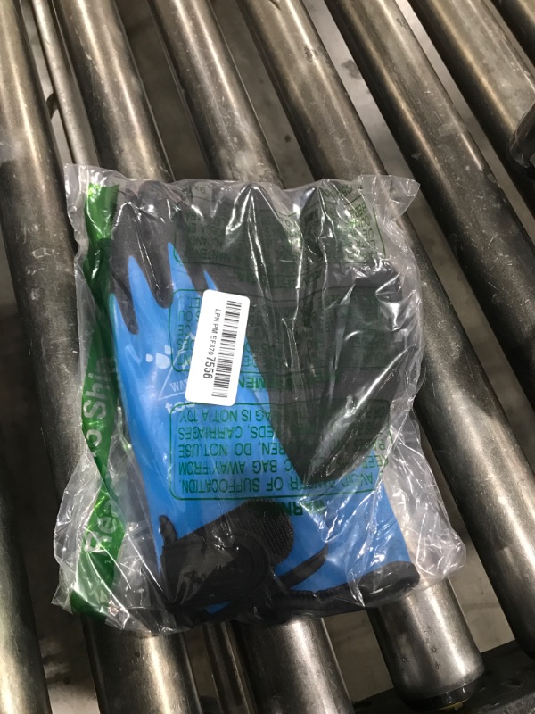 Photo 1 of 100% Waterproof Gloves for Men and Women, Winter Work Gloves for Cold Weather, Touchsreen, Thermal Insulated Freezer Gloves, With Grip, Blue, Large